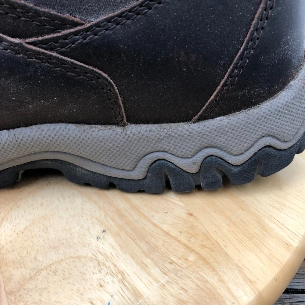 Duluth Trading Co Wild Boar Leather Pull On Hiking Boots Mens 9 M Brown Chelsea